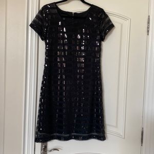 Black sequence dress